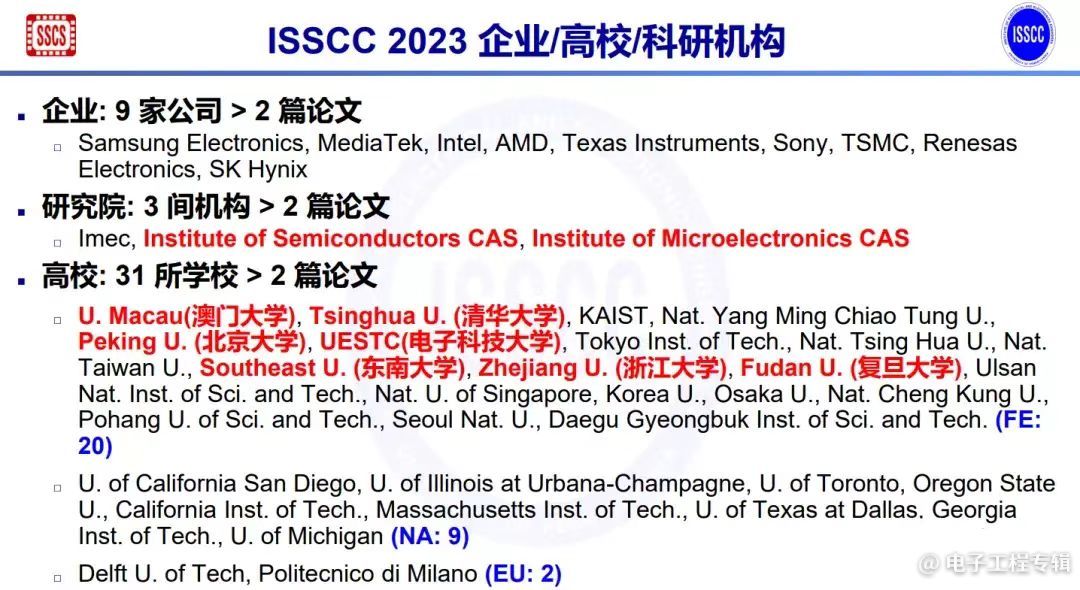 ISSCC 2023中国入选论文总数量第一，电源管理IC是重点传感器专家网